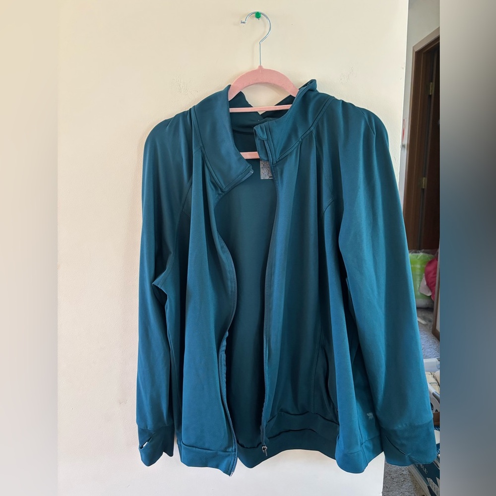 All in Motion Teal Athleisure Jacket women’s 3X